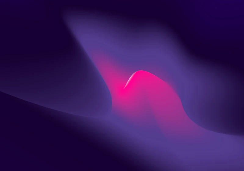 Abstract three-dimensional render of colourful voxel structures